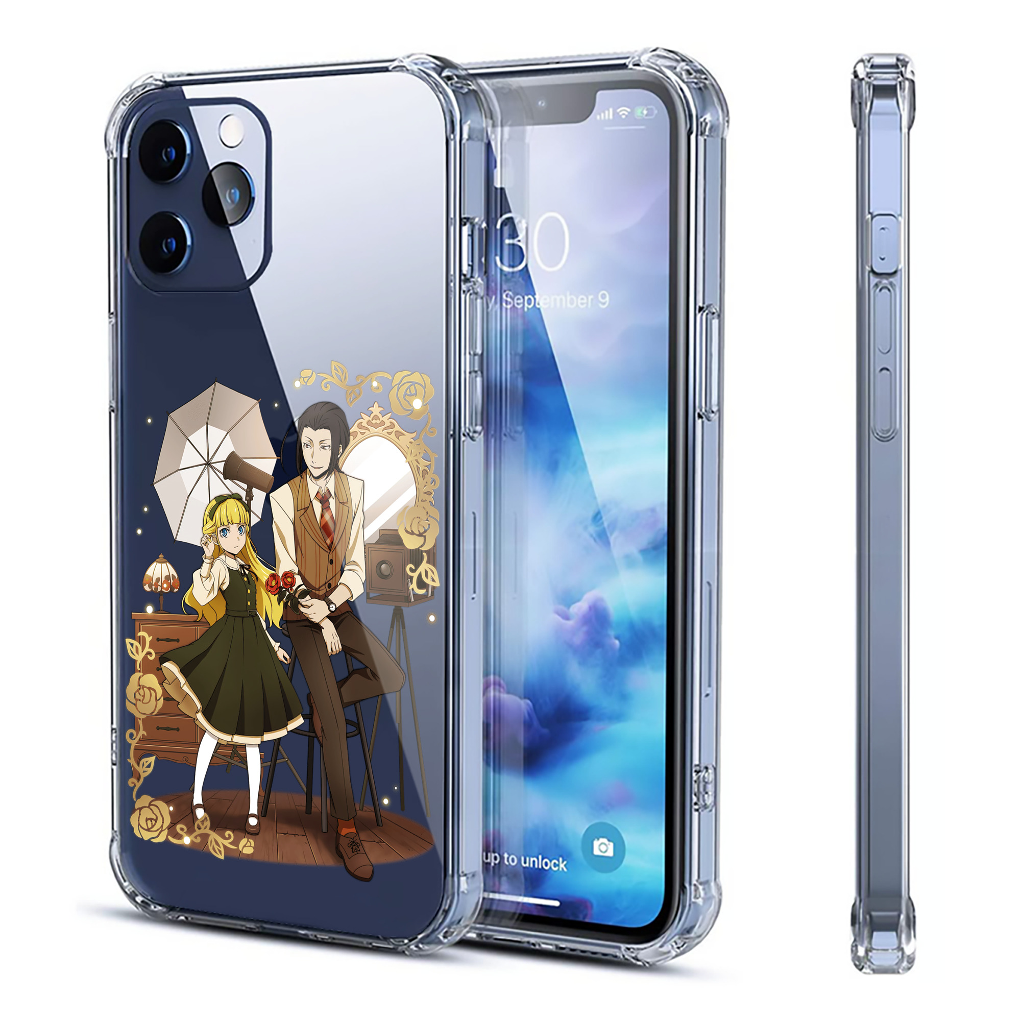 （画像用） 文豪ストレイドッグス Bungo Stray Dogs 【iPhone 12シリーズ対応】透明スマホケース（クリアソフトケース）